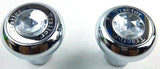 GG Air Brake Parking Knobs Tractor Trailer Screw-On Clear Jewel #95872 95922 Set