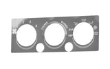 A/C heater control plate two button opening stainless for International IHC dash