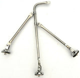 mirror fender mount tripod ONLY stainless for Freightliner Kenworth Peterbilt ea