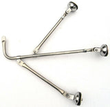 mirror fender mount tripod ONLY stainless for Freightliner Kenworth Peterbilt ea