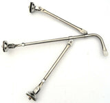 mirror fender mount tripod ONLY stainless for Freightliner Kenworth Peterbilt ea