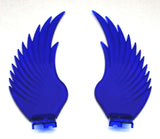 Windrider Hood Ornament Pull Replacement Wings Plastic Blue GG#48041 Pair