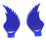 Windrider Hood Ornament Pull Replacement Wings Plastic Blue GG#48041 Pair