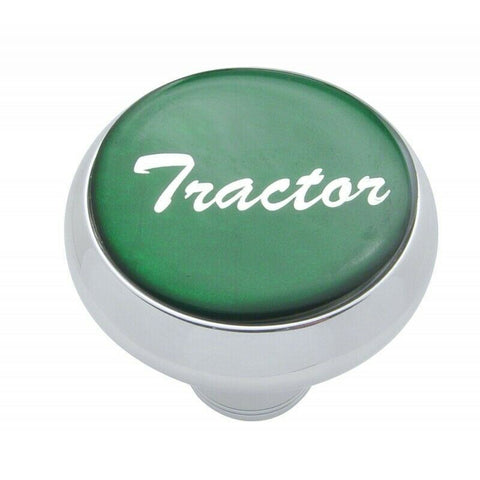 UP Deluxe Air Brake Knob Screw-On Tractor Green Glossy 1 3/4" Chrome Knob #23402