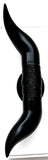 Hood Ornament Pull Bull Horn for Flat Surface Matte Black 12 7/8" Wide GG#48182
