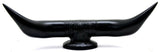 Hood Ornament Pull Bull Horn for Flat Surface Matte Black 12 7/8" Wide GG#48182