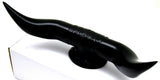 Hood Ornament Pull Bull Horn for Flat Surface Matte Black 12 7/8" Wide GG#48182