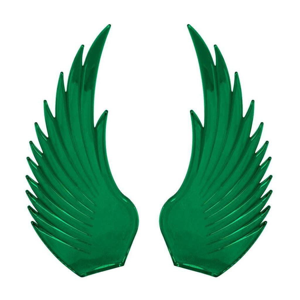 GG Windrider Hood Ornament Pull Replacement Wings Plastic Green #48042 Pair