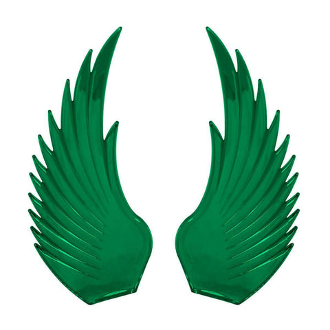 GG Windrider Hood Ornament Pull Replacement Wings Plastic Green #48042 Pair