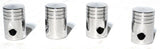 Tire Valve Stem Caps Standard Size Piston Style Chrome Plated UP#70031Set of 4