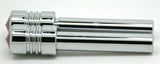 Door Lock Knobs Screw-on Purple Jewel Chrome Aluminum 1/2" I.D. GG#50864 Pair