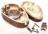 CB Microphone Mic Cover for Road King 56 Wood Grain Plastic w/Screws HTS#5556W