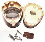 CB Microphone Mic Cover for Road King 56 Wood Grain Plastic w/Screws HTS#5556W