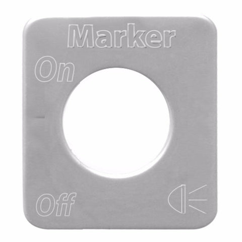 Toggle Switch Plate for Kenworth Marker Lights Stainless Block Letters GG#68585