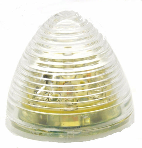 Beehive Cone Led Light 9 Amber LEDs Clear Lens 2" Base  Plastic UP#38366B Each