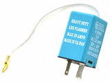 LED Flasher for Hyper Flashing Turn Signals Square 2 Terminal 20 Amp GG#62993