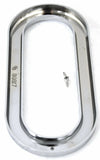 Oval Light Bezel Grommet Trim 8" X 3-5/8" Plain Plastic 2 Hole GG#80817 Each