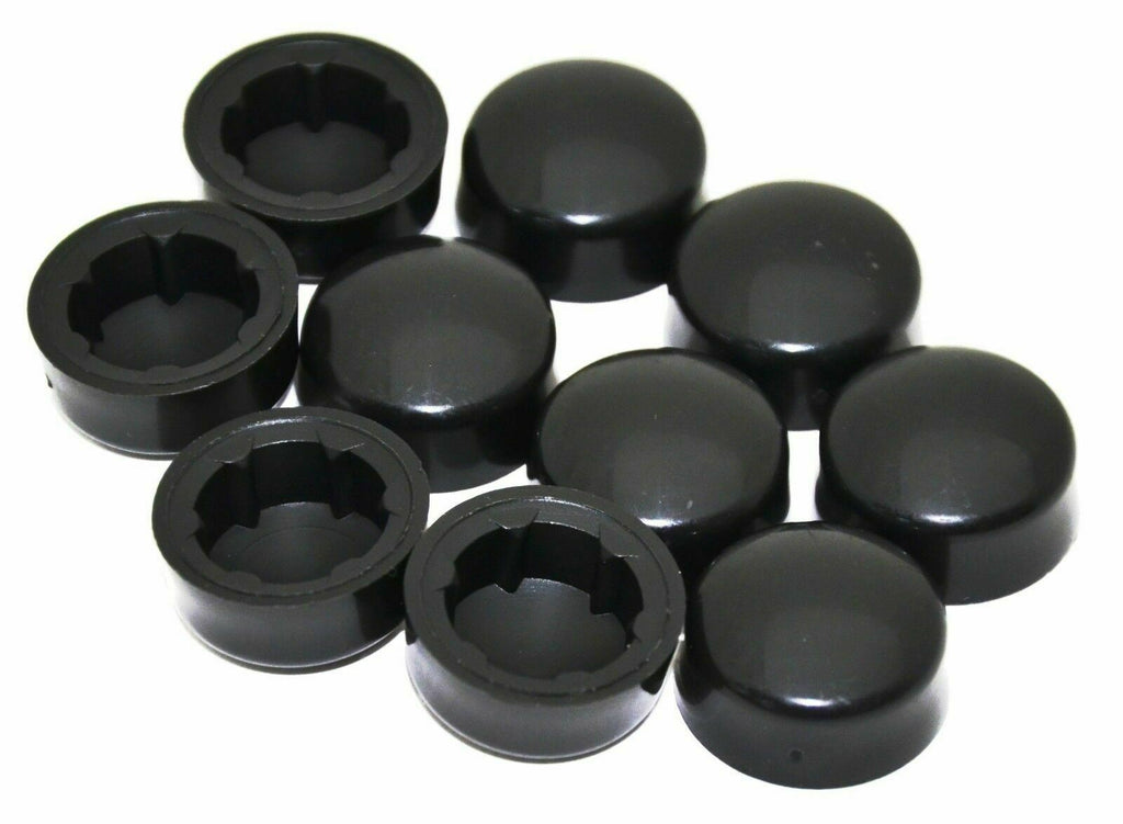 Hex Head Bolt Nut Cover for 1/2" Wrench or Socket Black PD#1/2-180 Set of 50