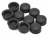 Hex Head Bolt Nut Cover for 1/2" Wrench or Socket Black PD#1/2-180 Set of 50