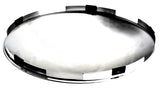 Front Hub Cap For Steel Wheel 5 Even Notch Dome Chrome 7/16" Lip GG#10514 Each