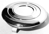 Replacement Steering Wheel Horn Button Chrome Steel 3-9/16" O.D. 3 Tab GG#54021