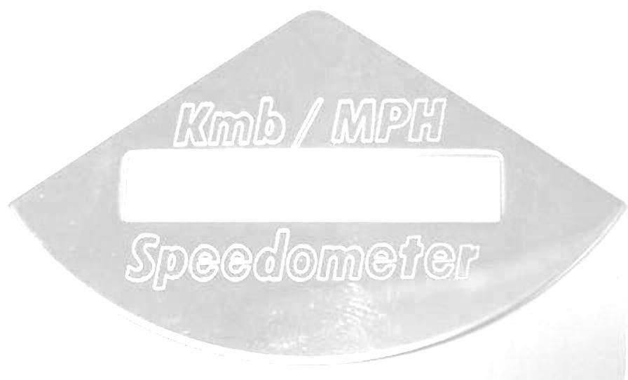 GG Gauge Emblem for Freightliner KMB/ MPH Speedometer Stainless Steel #68791
