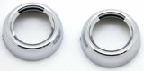 Toggle Switch Face Nut Cover Set for Peterbilt Dash Chrome Plastic GG67261 Pair