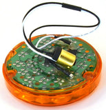 24 Amber Led Light 4” Pearl Amber Lens for Back of Cab 1156 Bulb Socket GG#76150