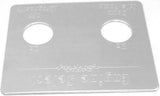 Switch Plate for Peterbilt Engine Select 2 hole Stainless Steel GG#68455
