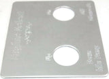 Switch Plate for Peterbilt Engine Select 2 hole Stainless Steel GG#68455