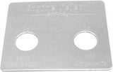 Switch Plate for Peterbilt Engine Select 2 hole Stainless Steel GG#68455