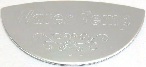 Gauge Emblem for Peterbilt Water Temp Stainless Block Letters GG#68442