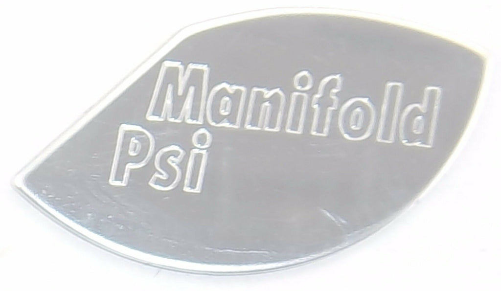 Gauge Emblem for Peterbilt Manifold PSI Stainless Block Letters GG#68436
