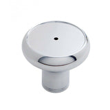 Deluxe Air Brake Knob Screw-On Tractor Black Glossy 1 3/4" Chrome Knob UP#23400