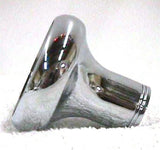 Deluxe Air Brake Knob Screw-On Tractor Black Glossy 1 3/4" Chrome Knob UP#23400