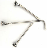 Tripod Legged Fender Mount Mirror 8" Center Mount Chrome Body GG#33322 Each