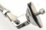 Tripod Legged Fender Mount Mirror 8" Center Mount Chrome Body GG#33322 Each