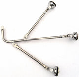 Tripod Legged Fender Mount Mirror 8" Center Mount Chrome Body GG#33322 Each