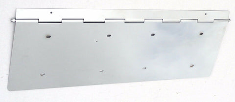 Dual License Plate Holder Piano Hinged Chrome Steel 27” Long 8” Wide GG#60530