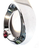 Gauge Cover for 2005 & Older Peterbilt Red Jewel 2 1/4" Visor #20820 Each