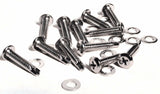 Door Sill Mounting Screws for Peterbilt 1987-2001 Chrome Steel GG#99605-12 Pack