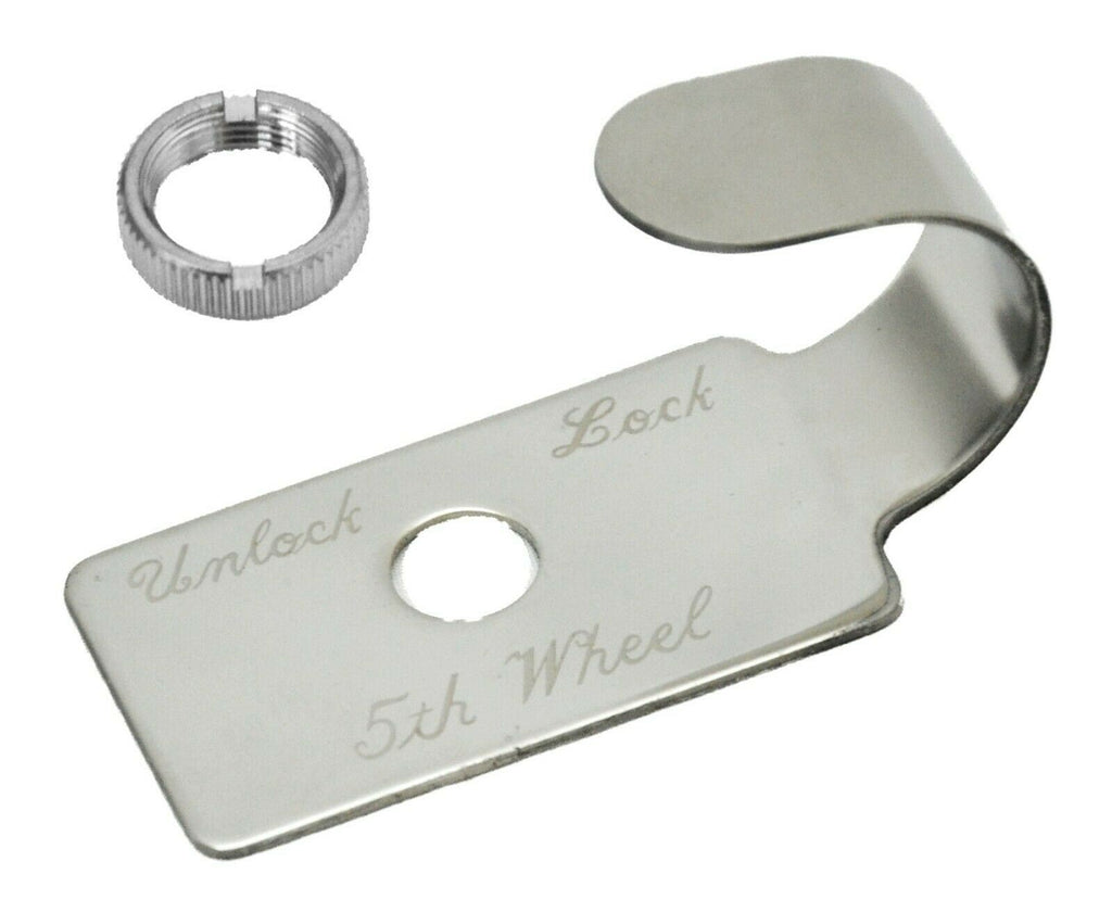 Switch Guard Fifth 5th Wheel Slide Peterbilt 1987-2000 Stainless w/Nut UP#23002