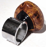 Steering Wheel Spinner Suicide Knob for 1-1/4” Wheel Wood Grain Plastic GG#80102