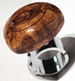 Steering Wheel Spinner Suicide Knob for 1-1/4” Wheel Wood Grain Plastic GG#80102