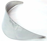 Round 5-3/4” Headlight Visor 2-1/4” Depth Stainless 9.5” Tip to Tip GG#92486