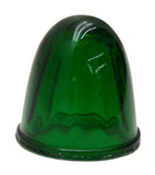 Bumper Guide Dome Light Lens Green Glass Watermelon 1-5/8" OD HTS#7721G Pair