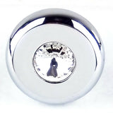 Universal Dash Deluxe Knob for 1/4” Shaft Clear Jewel Chrome Set Screw UP#23584