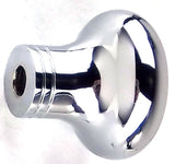 Universal Dash Deluxe Knob for 1/4” Shaft Clear Jewel Chrome Set Screw UP#23584