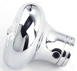 Universal Dash Deluxe Knob for 1/4” Shaft Clear Jewel Chrome Set Screw UP#23584