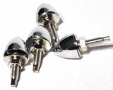 license plate bolts(4) bullet chrome metal for Peterbilt Kenworth Freightliner